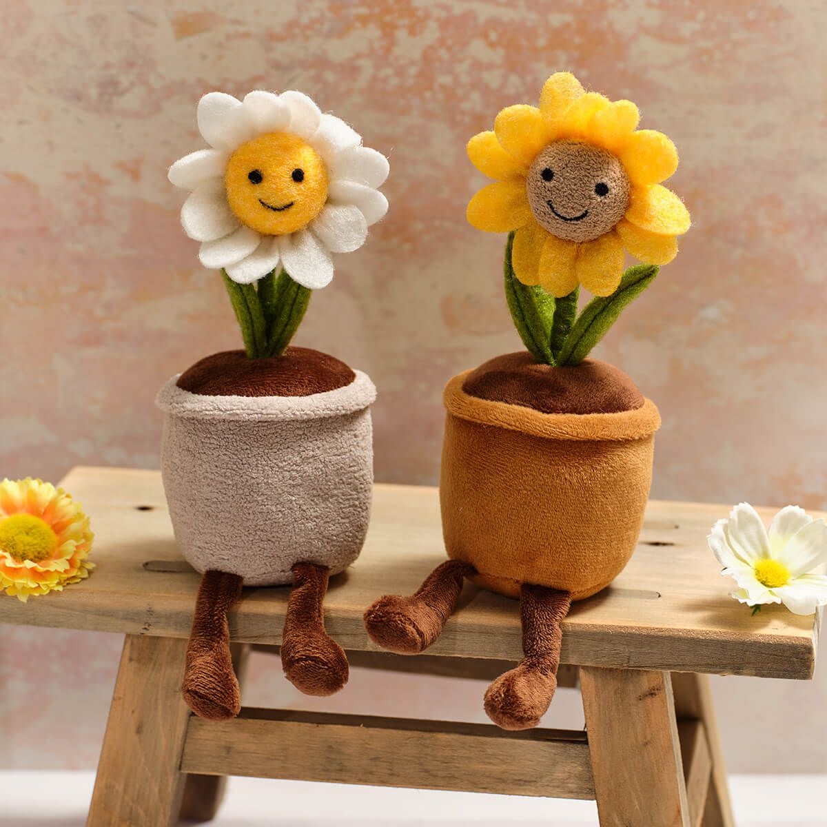 LANGS Daisy or Sunflower Shelf Sitter 21cm - 1Pc