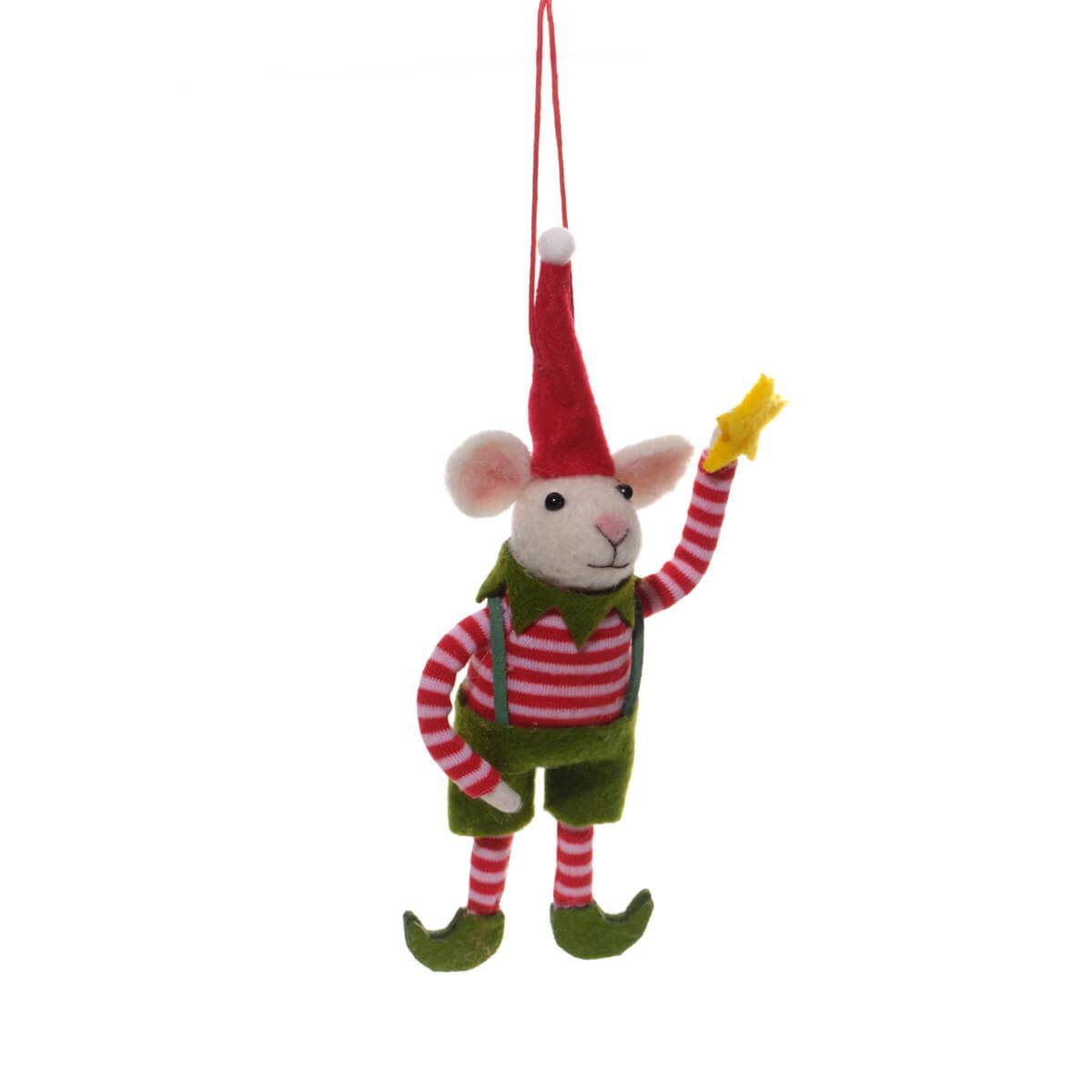LANGS Elf Crew Wool Hand Made Mouse Hanger