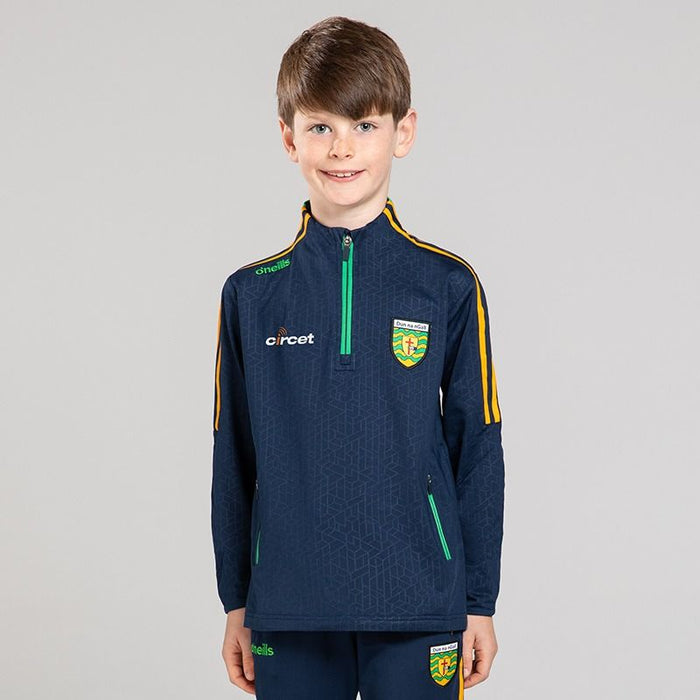 O'NEILLS Donegal GAA Kids' Hydra Fleece Half Zip Top - Navy/Green