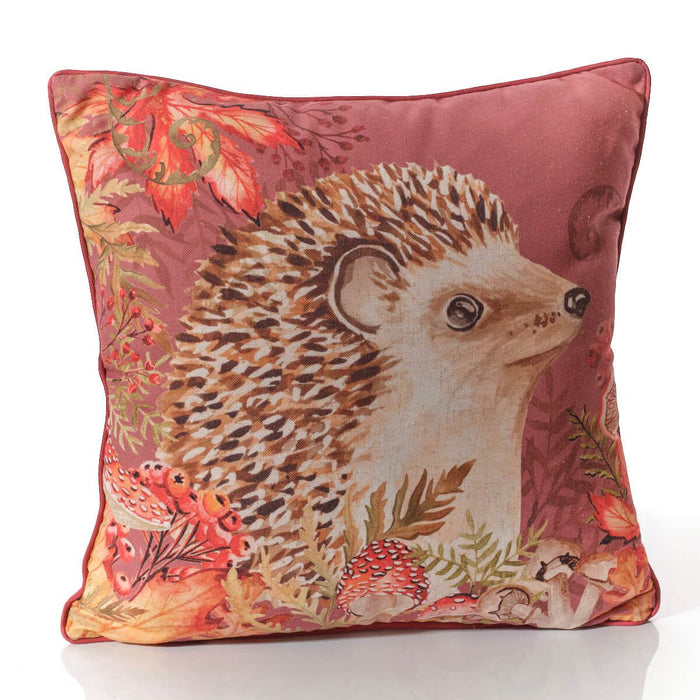 LANGS Toadstool Tales Hedgehog Cushion 45x45cm
