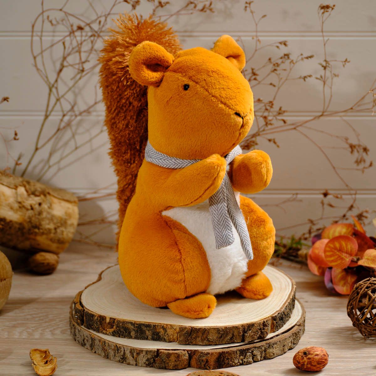 LANGS Squirrel with Fluffy Tail Doorstop 27cm