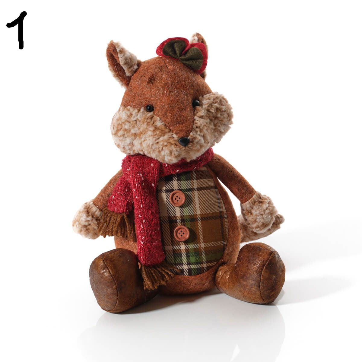 LANGS Mr and Mrs Dressed Fox Sitting Doorstop - 1PC