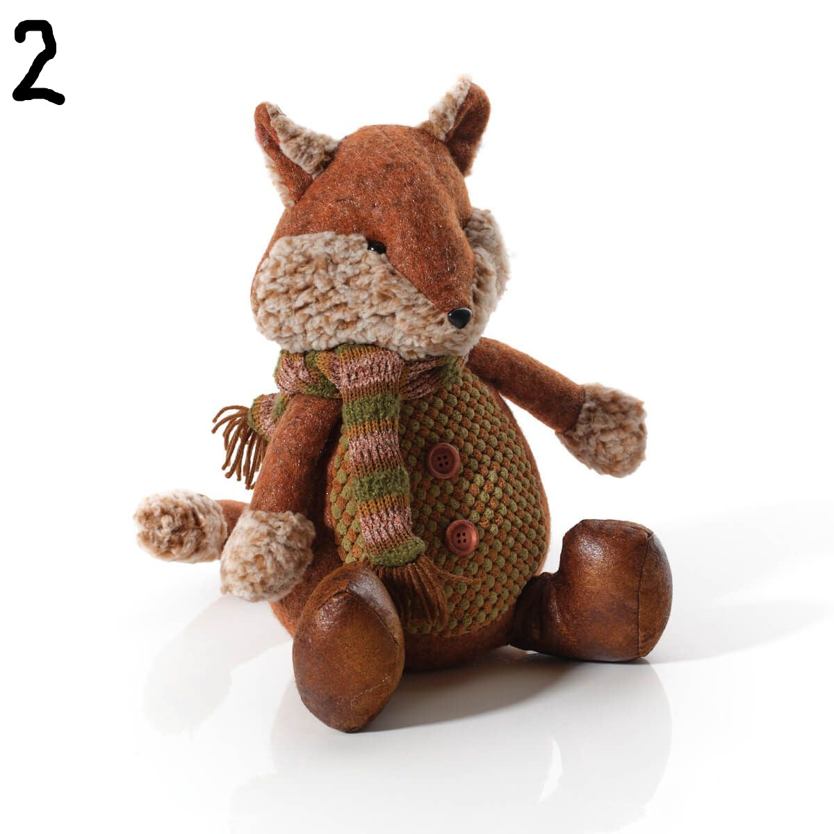 LANGS Mr and Mrs Dressed Fox Sitting Doorstop - 1PC