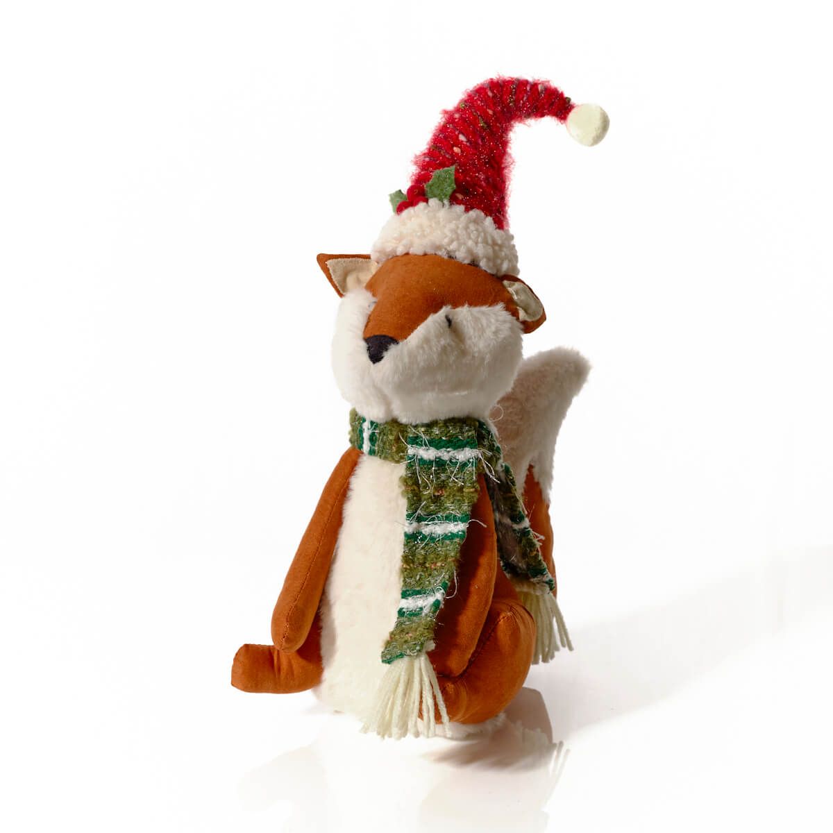 LANGS Christmas Sitting Fox Plush Ornament 44cm