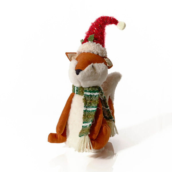 LANGS Christmas Sitting Fox Plush Ornament 44cm