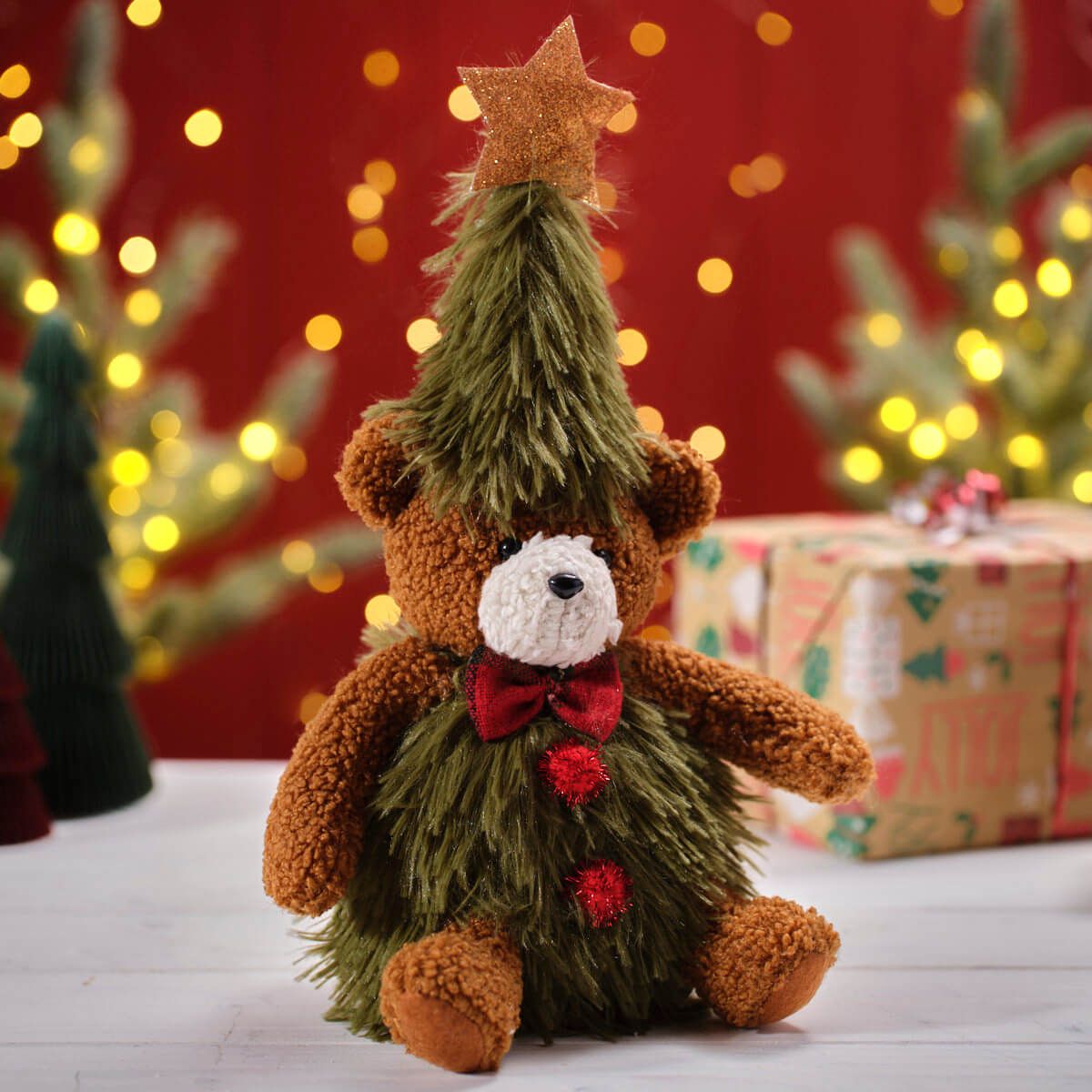 LANGS Christmas Tree Sitting Bear 29cm