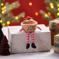 LANGS Jingle and Joy Christmas Mince Pie Shelf Sitter 15cm