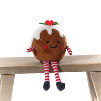 LANGS Jingle and Joy Christmas Pudding Shelf Sitter 18cm