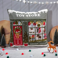 LANGS Toy Store 100% Cotton Embroidered Cushion 45x45cm