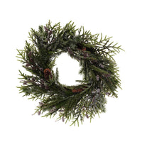 LANGS Frosted Evergreen & Pinecone Wreath 60cm