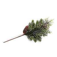 LANGS Evergreen and Pinecones Frosted Spray Faux Foliage 61cm