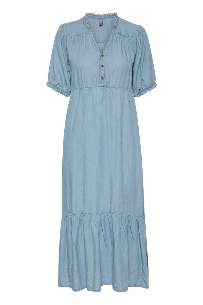 CULTURE Aurelia Long Dress - Blue