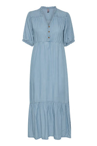 CULTURE Aurelia Long Dress - Blue