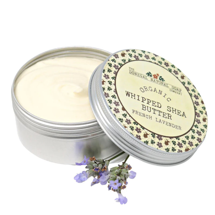DONEGAL NATURAL SOAP French Lavender Organic Whipped Shea Body Butter - 120g