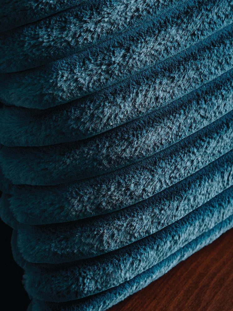 CATHERINE LANSFIELD Cosy Ribbed Cushion - Teal