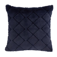 CATHERINE LANSFIELD Cosy Diamond Filled Cushion 43x43cm - Navy