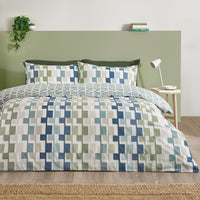 CATHERINE LANSFIELD Bryson Geo Duvet Set - Blue
