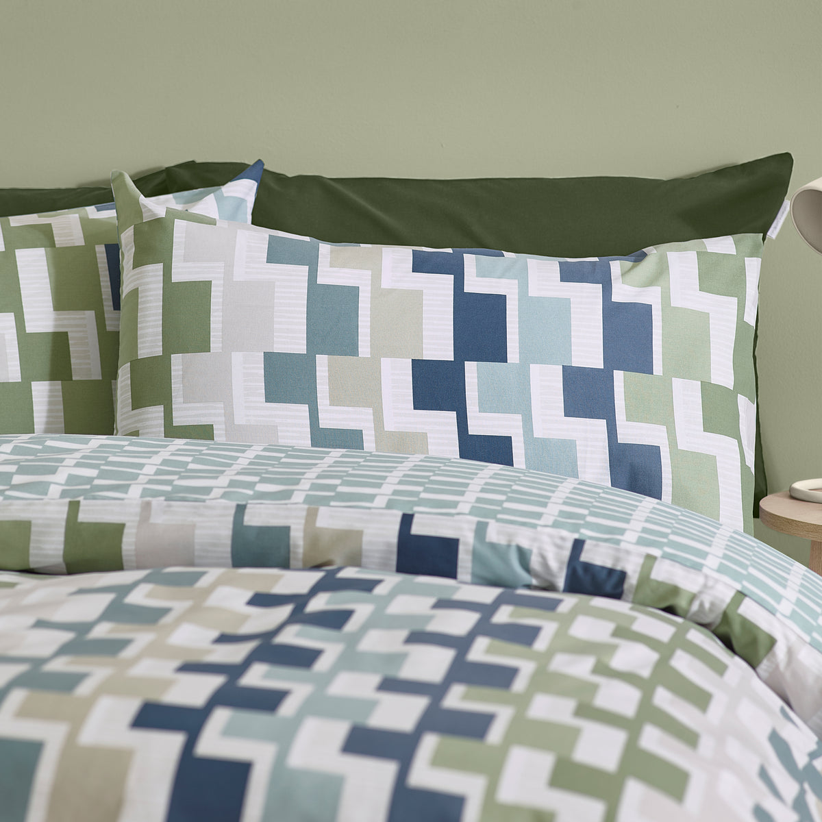 CATHERINE LANSFIELD Bryson Geo Duvet Set - Blue