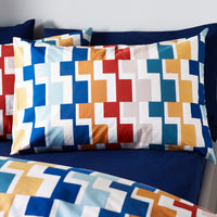 CATHERINE LANSFIELD Bryson Geo Duvet Set - Blue