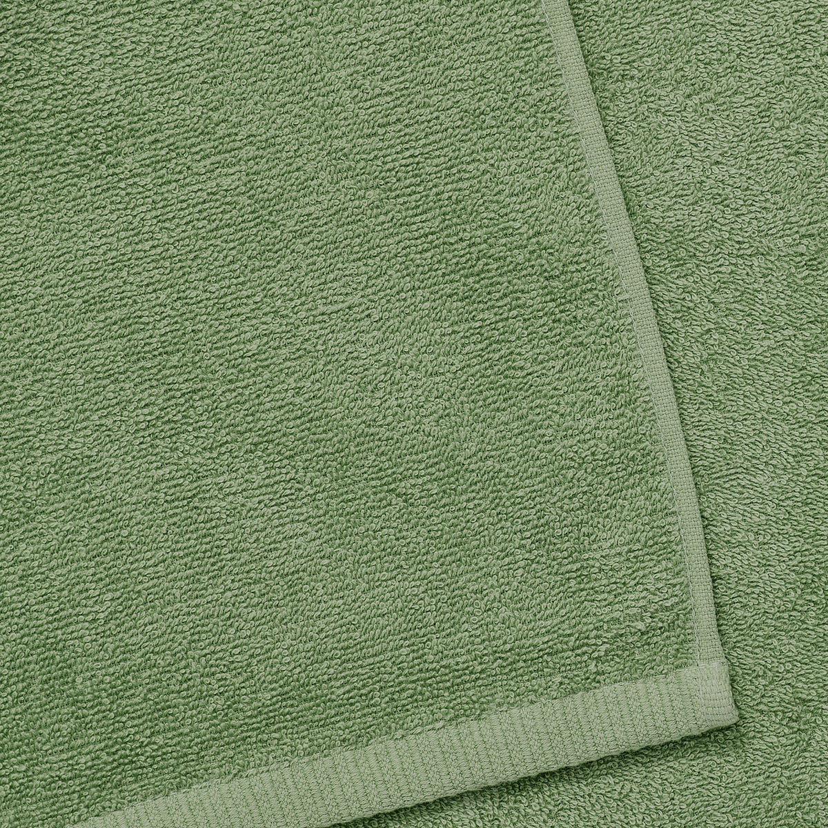 CATHERINE LANSFIELD Quick Dry Cotton Towel - Sage Green (Available in 3 Sizes)