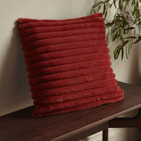 CATHERINE LANSFIELD Cosy Ribbed Cushion - Burnt Orange