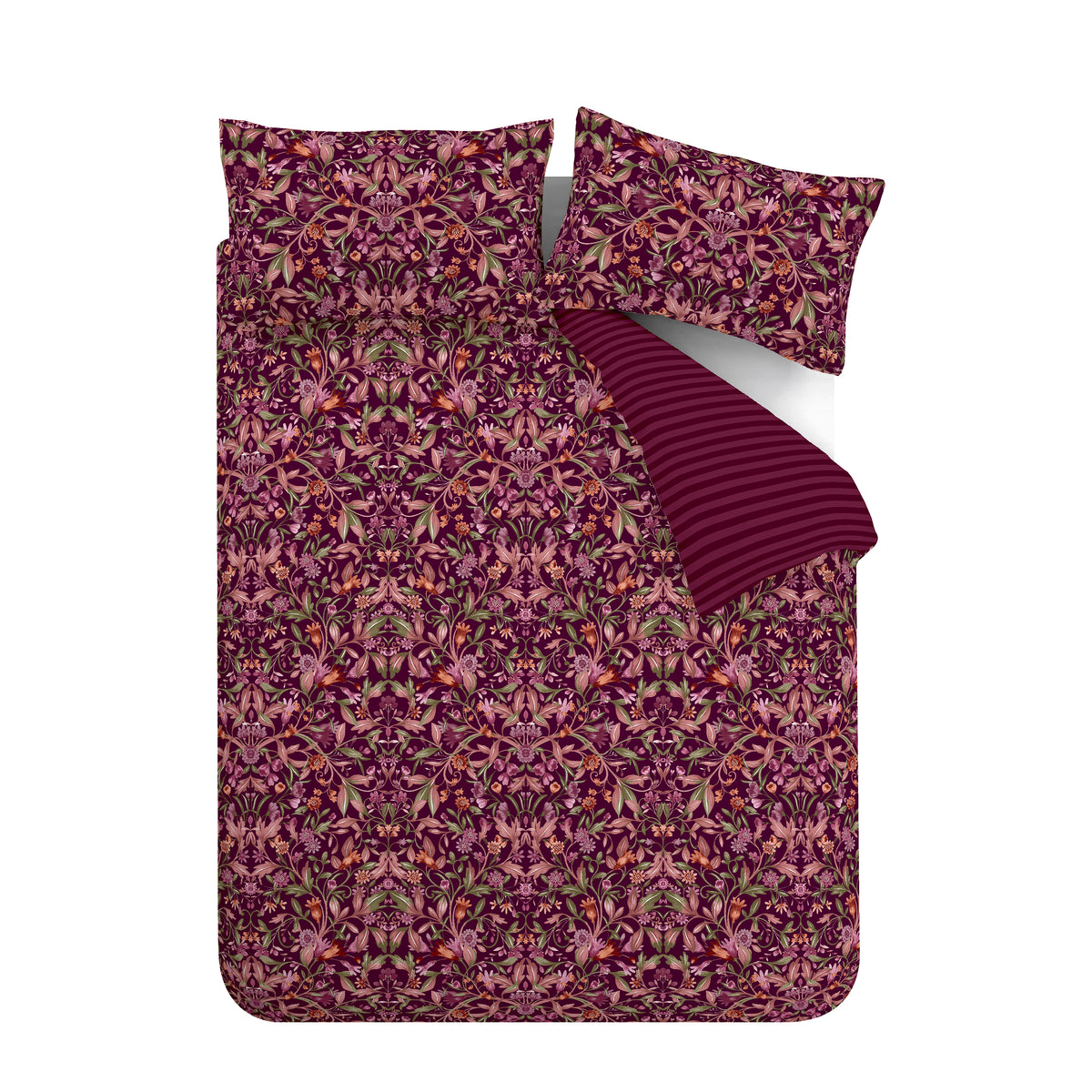 CATHERINE LANSFIELD Richmond Floral Duvet Cover Set - Plum
