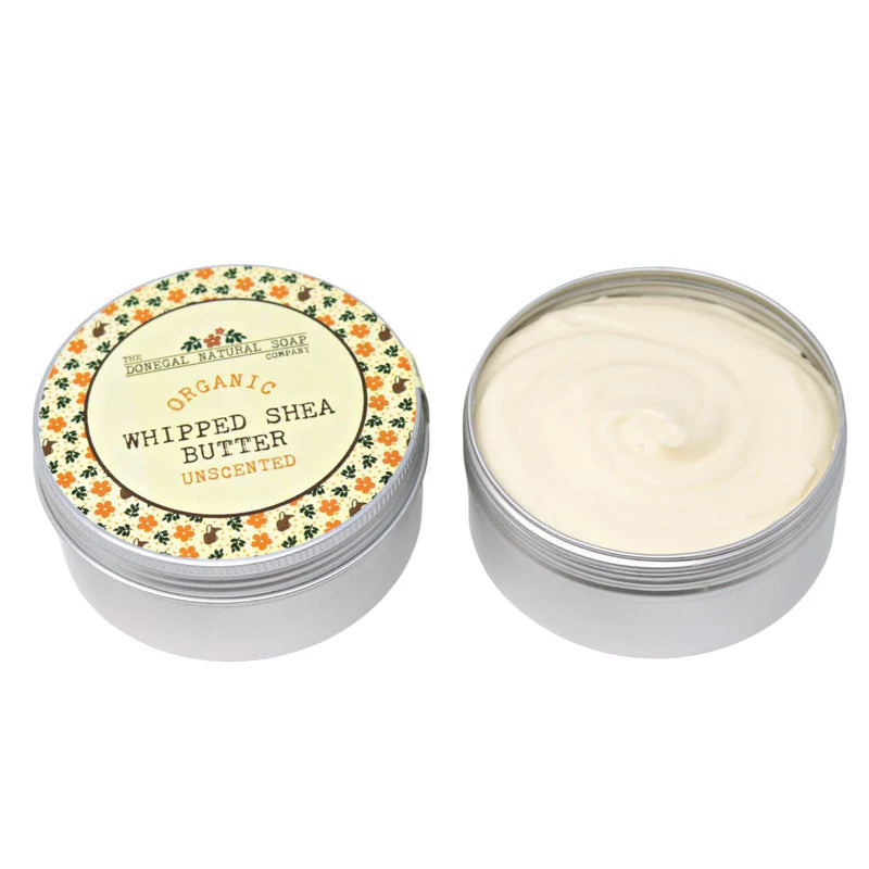 DONEGAL NATURAL SOAP Unscented Organic Whipped Shea Butter - 120g