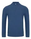 REMUS UOMO 1/2 ZIP - BLUE