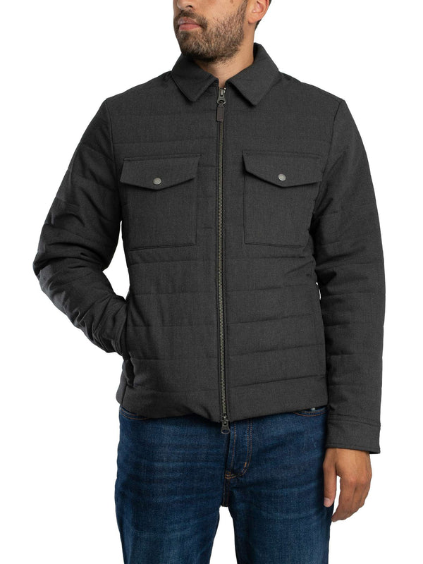 GANT Insulated Flannel Jacket - Grey