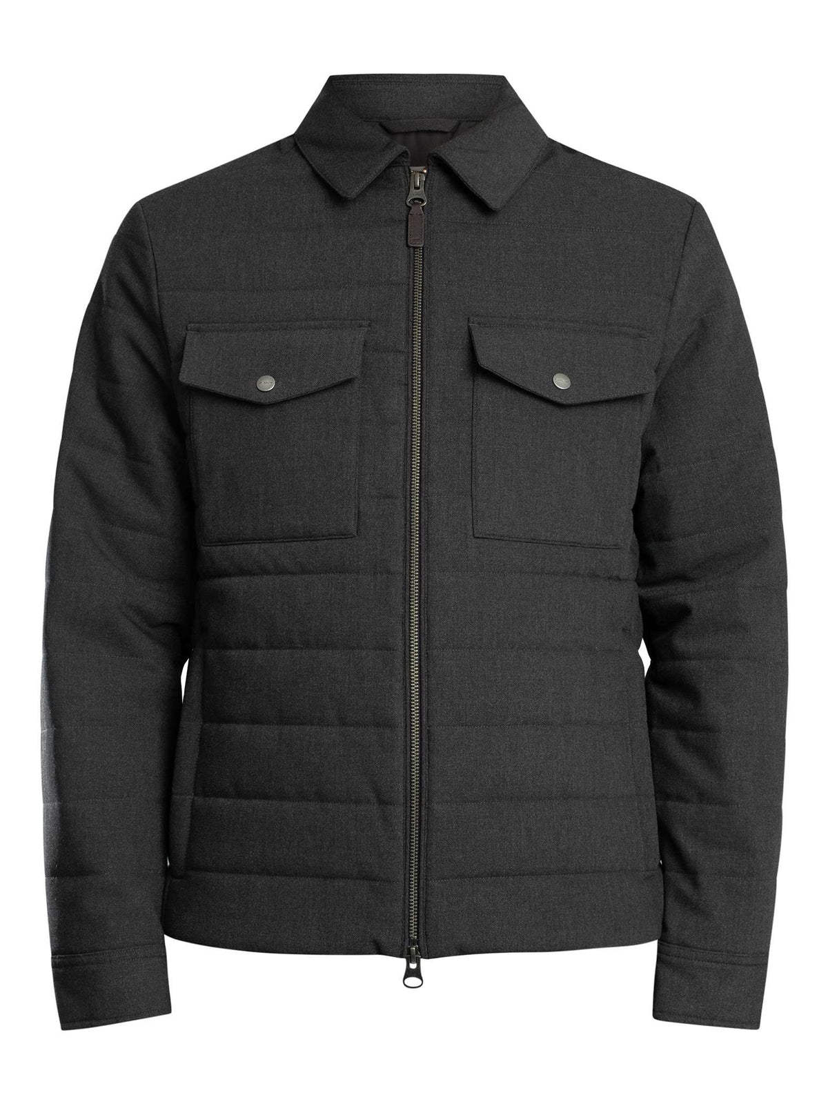GANT Insulated Flannel Jacket - Grey