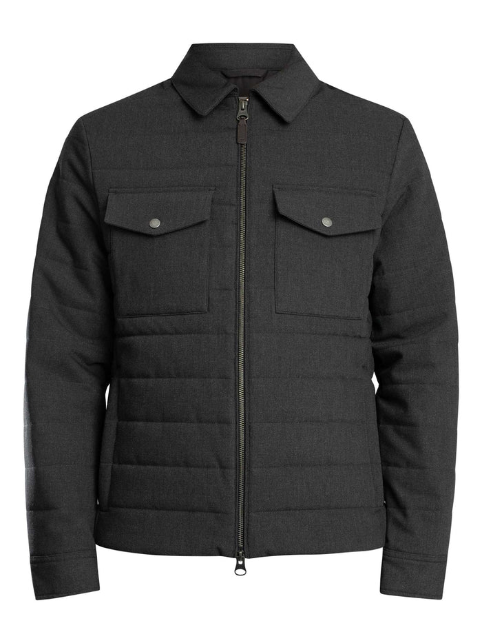 GANT Insulated Flannel Jacket - Grey