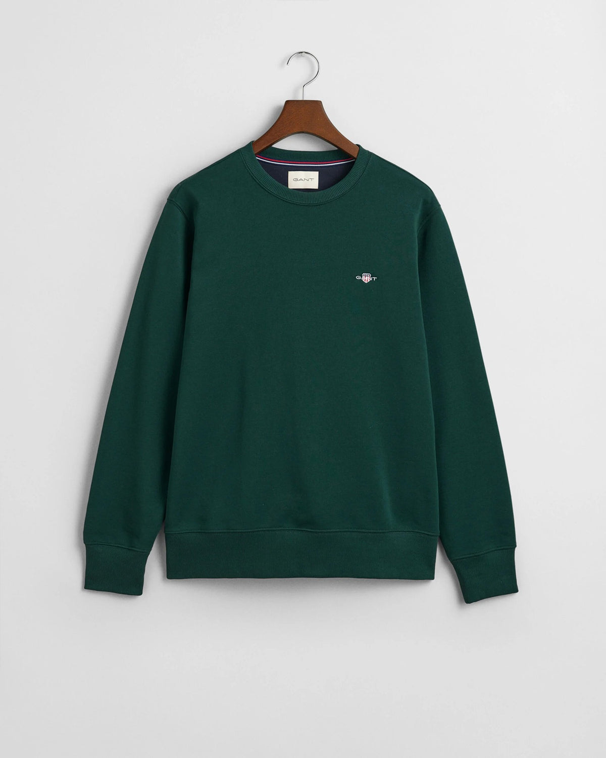 GANT Cotton Crew Neck Sweatshirt - Green