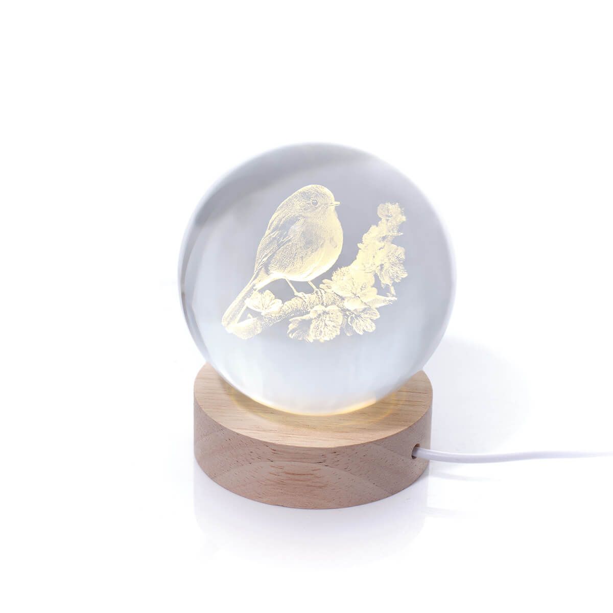 LANGS Robing LED Crystal Ball Lamp 8x9.5cm