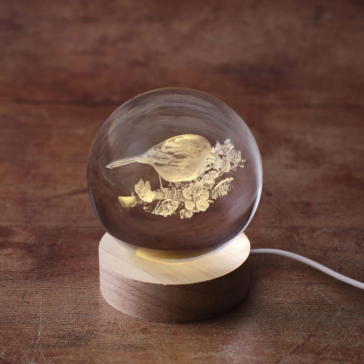 LANGS Robing LED Crystal Ball Lamp 8x9.5cm