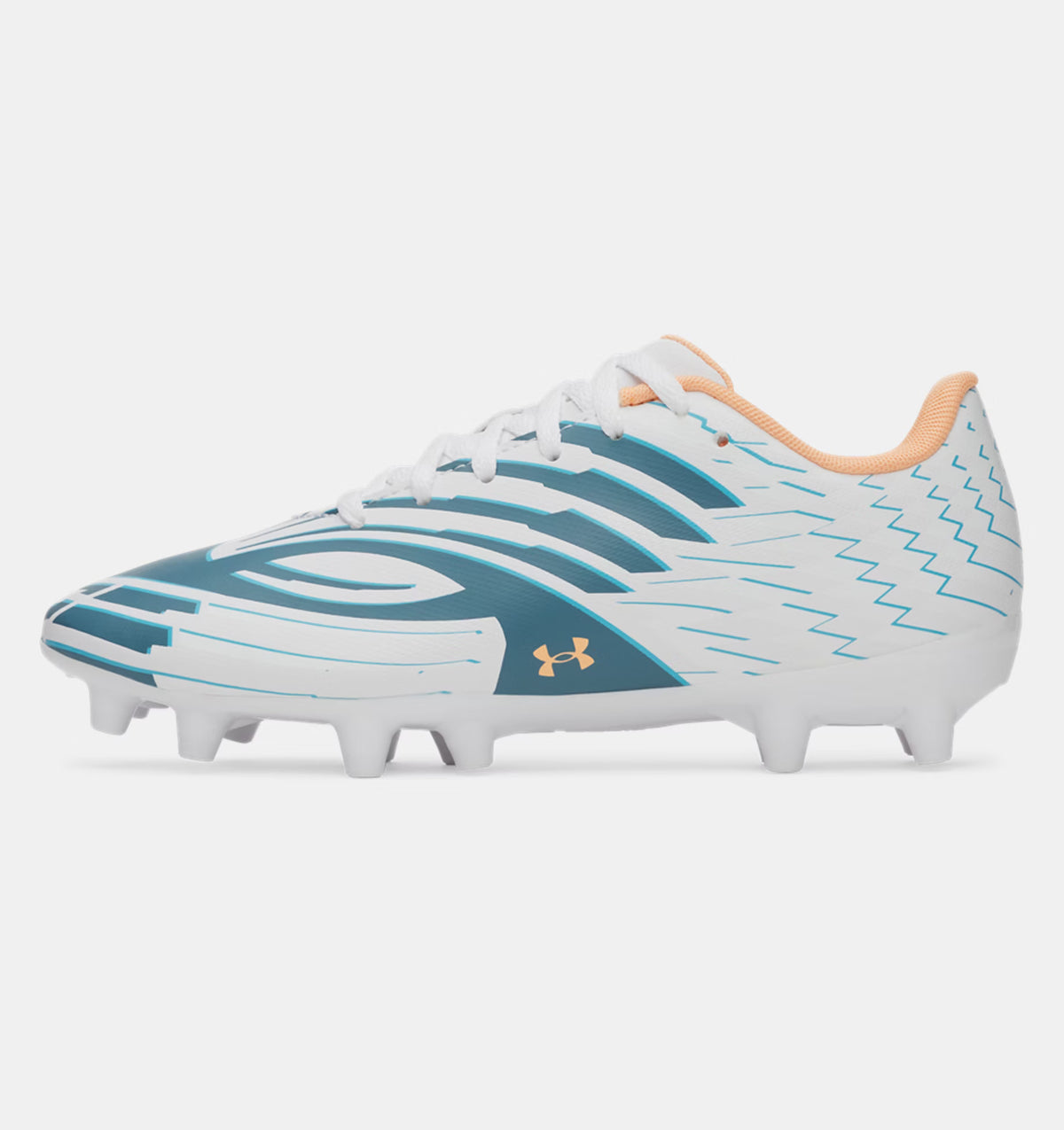 UNDER ARMOUR Kids Shadow Club 4 FG Jr. Football Boots - White