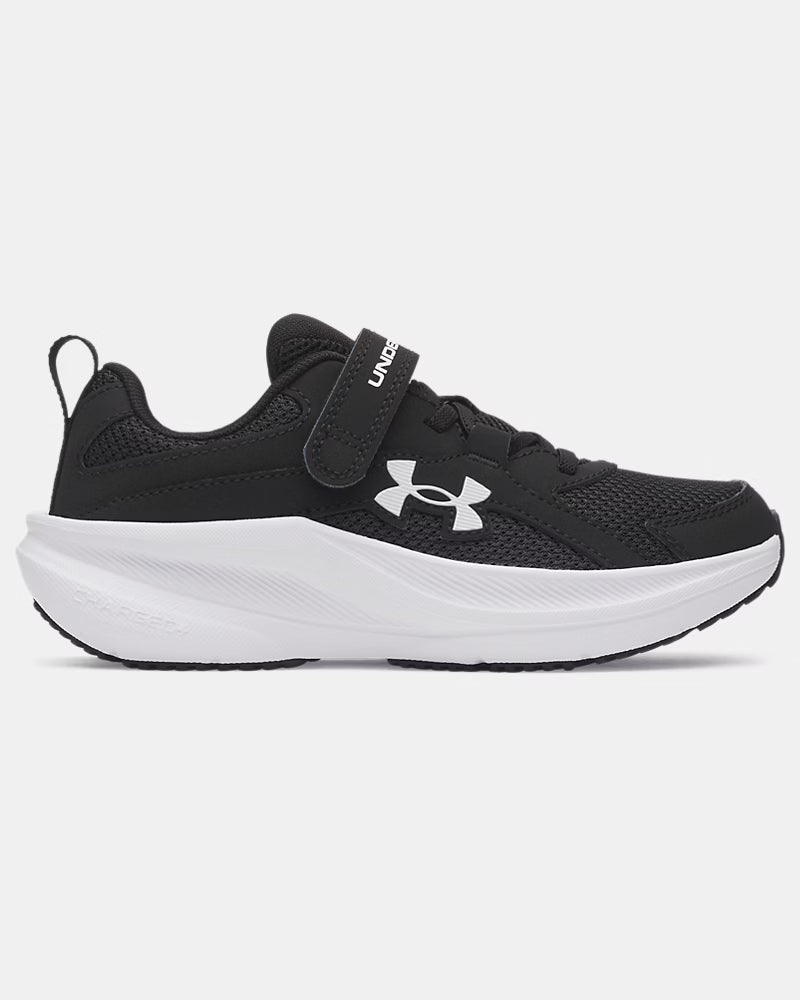UNDER ARMOUR Charged+ Assert 11 Boy's Pre-School Running Shoes - Black