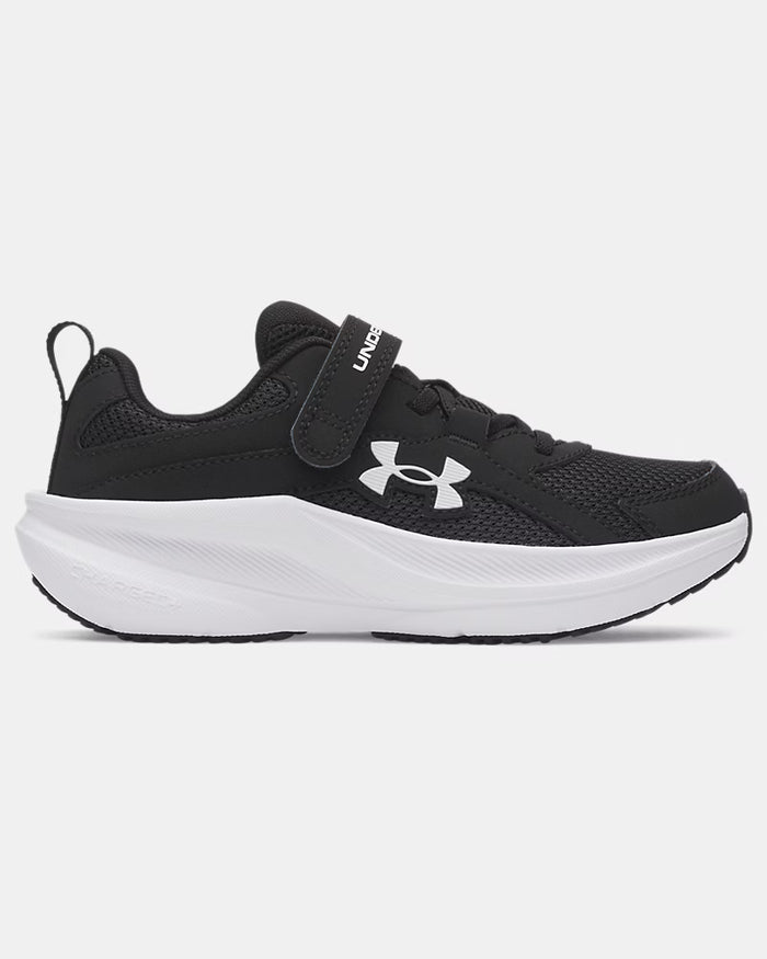 UNDER ARMOUR Charged+ Assert 11 Boy's Pre-School Running Shoes - Black
