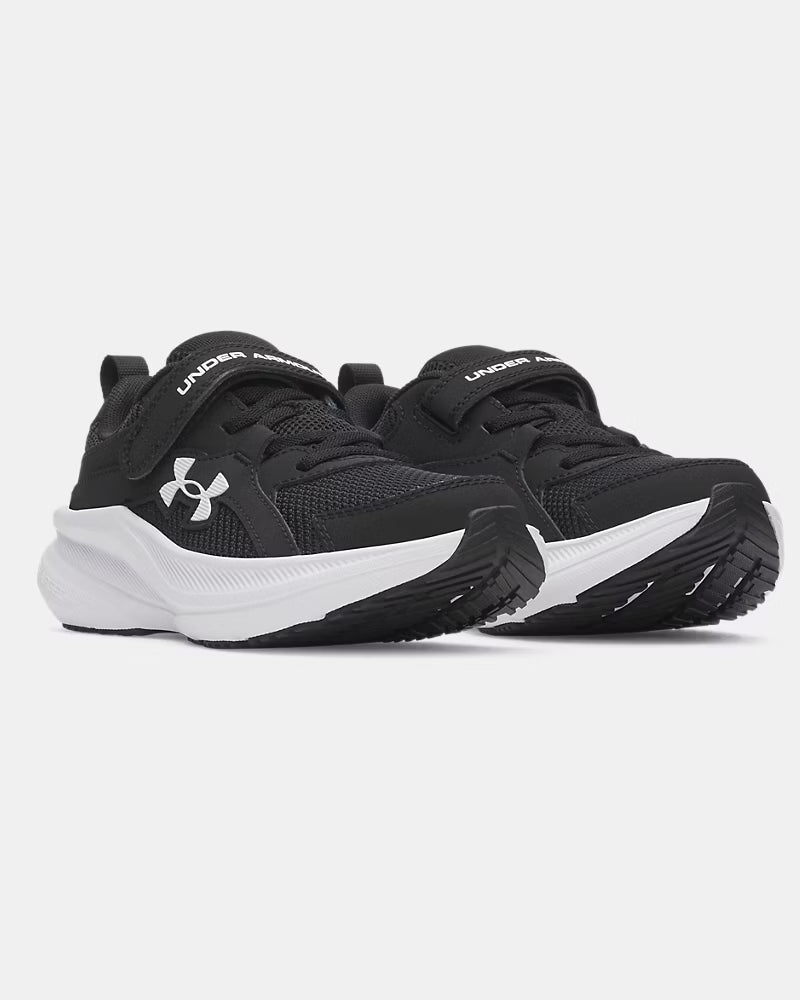 UNDER ARMOUR Charged+ Assert 11 Boy's Pre-School Running Shoes - Black