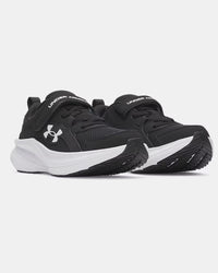 UNDER ARMOUR Charged+ Assert 11 Boy's Pre-School Running Shoes - Black