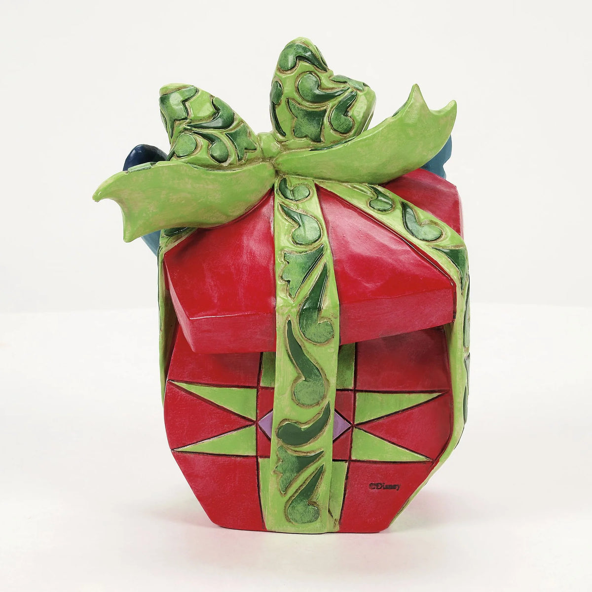 ENESCO Stitch Tearing Christmas Present Figurine by Jim Shore 12.5cm