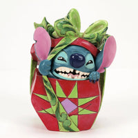 ENESCO Stitch Tearing Christmas Present Figurine by Jim Shore 12.5cm