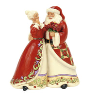 ENESCO Santa and Mrs Claus Holiday Dance Figurine by Jim Shore 16.5cm