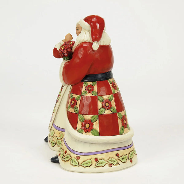 ENESCO Santa and Mrs Claus Holiday Dance Figurine by Jim Shore 16.5cm