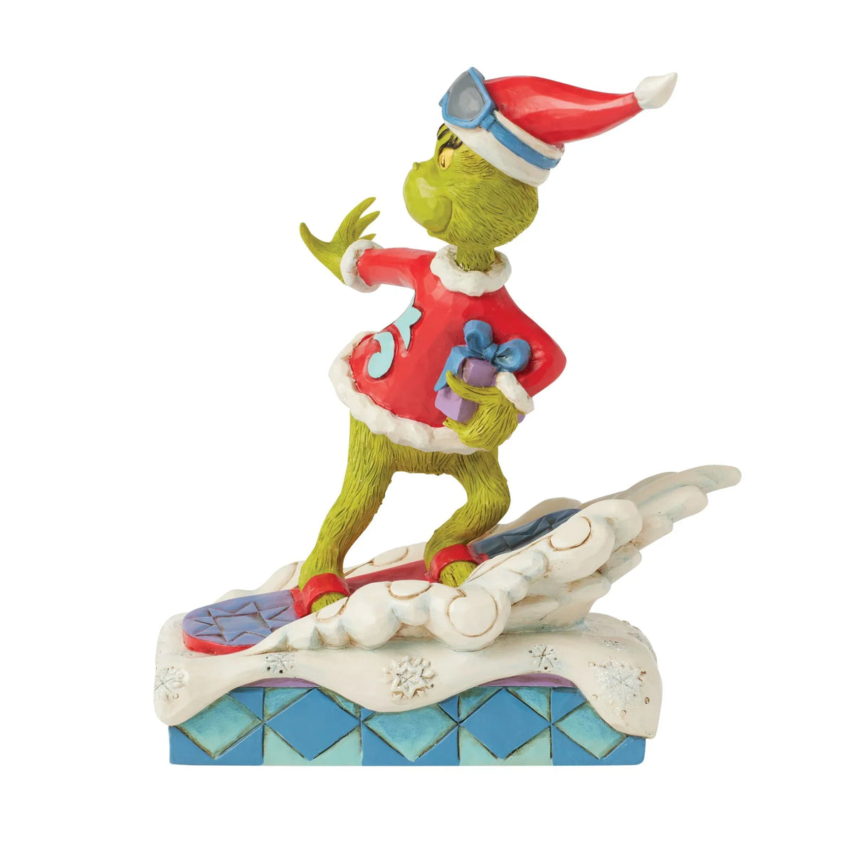 ENESCO The Grinch Snowboarding Figurine by Jim Shore 15cm