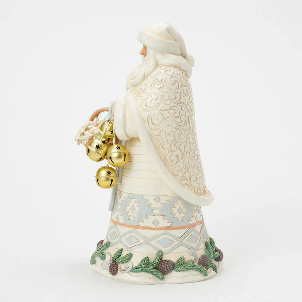 ENESCO Woodland Santa Basket and Bells Figurine by Jim Shore 21cm