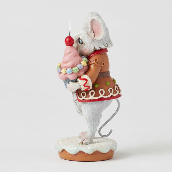 ENESCO Gingerbread Mouse with Cupcake Figurine by Jim Shore 11cm