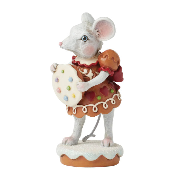 ENESCO Gingerbread Mouse with Cookie Figurine by Jim Shore 11cm