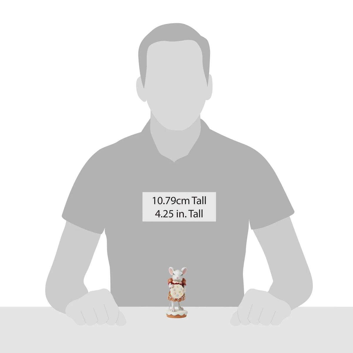 ENESCO Gingerbread Mouse with Cookie Figurine by Jim Shore 11cm