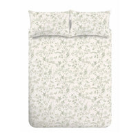 BIANCA Thea Floral Cotton Reversible Duvet Set - Green