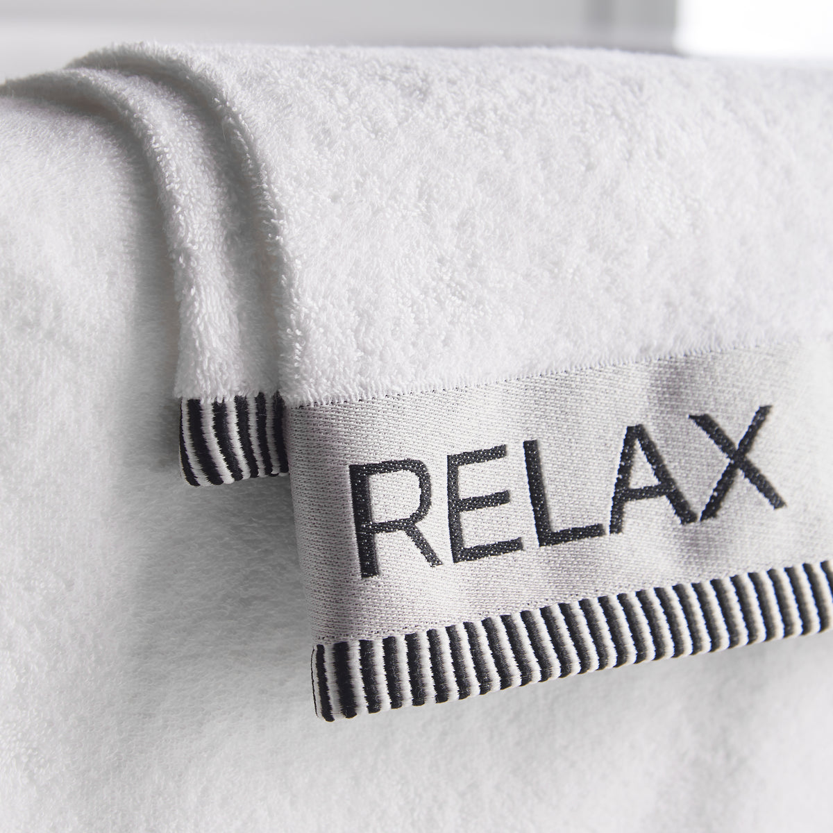 CATHERINE LANSFIELD Relax And Unwind Towel Collection - White (Available in 3 Sizes)